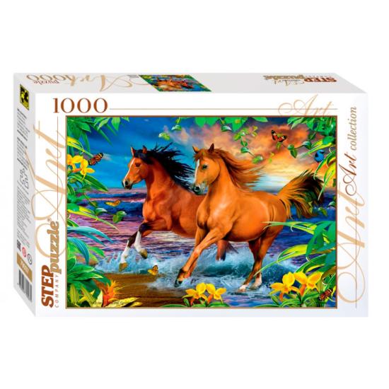 Puzzle Step Puzzle Caballos de 1000 Piezas