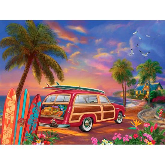 Puzzle SunsOut Atardecer Surfista XXL de 500 Piezas