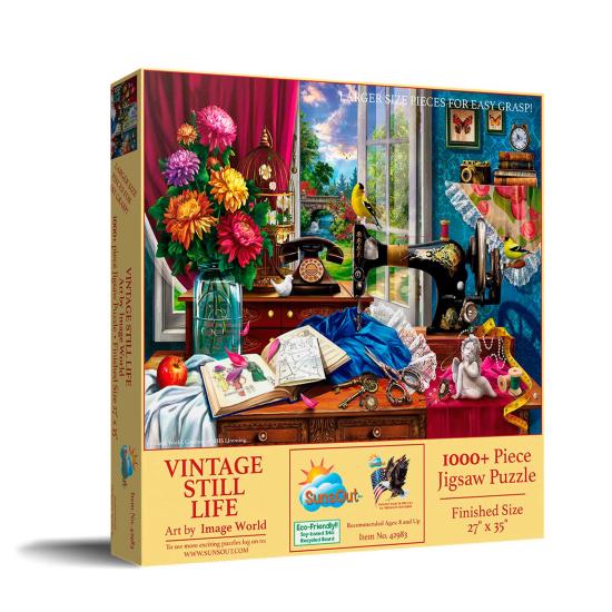 Puzzle SunsOut Bodegón Vintage de 1000 XXL Piezas
