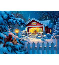 Puzzle SunsOut Bungalow de Navidad de 1000 Piezas