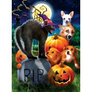 Puzzle SunsOut Cachorros en Halloween de 1000 Piezas