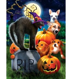 Puzzle SunsOut Cachorros en Halloween de 1000 Piezas