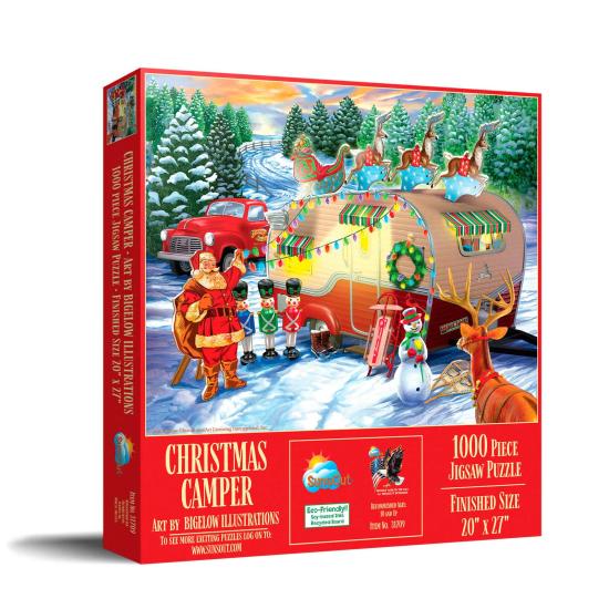 Puzzle SunsOut Campistas de Navidad de 1000 Piezas Puzzle SunsOut Campistas de Navidad de 1000 Piezas