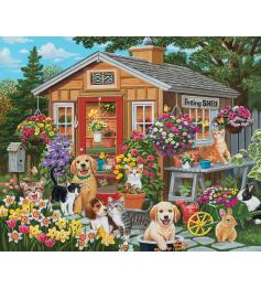 Puzzle SunsOut El Cobertizo de los Cachorros de 1000 Piezas