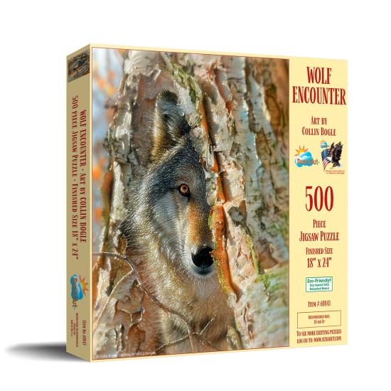 Puzzle SunsOut Encuentro con el Lobo XXL de 500 Piezas Puzzle SunsOut Encuentro con el Lobo XXL de 500 Piezas