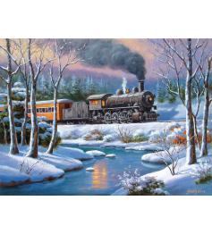 Puzzle SunsOut Expreso del Bosque de Invierno de 1000 Piezas