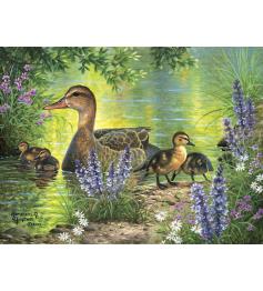 Puzzle SunsOut Familia de Patos XXL de 300 Piezas
