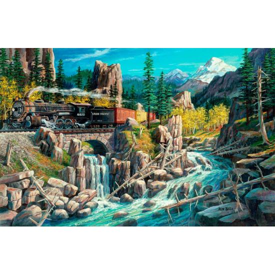 Puzzle SunsOut Ferrocarril del Oeste de 1000 XXL Piezas Puzzle SunsOut Ferrocarril del Oeste de 1000 XXL Piezas