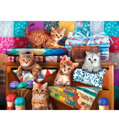 Puzzle SunsOut Gatitos Juguetones de 1000 Piezas