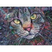 Puzzle SunsOut Gato Psicodélico de 1000 Piezas
