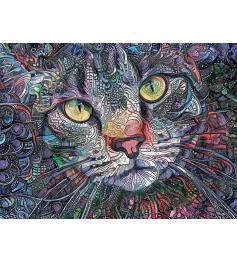 Puzzle SunsOut Gato Psicodélico de 1000 Piezas