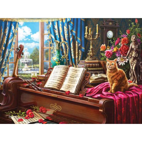 Puzzle SunsOut Gato y Piano de Cola de 1000 Piezas Puzzle SunsOut Gato y Piano de Cola de 1000 Piezas