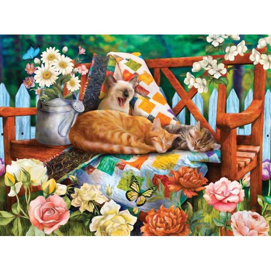 Puzzle SunsOut Gatos de Jardín de 1000 Piezas Puzzle SunsOut Gatos de Jardín de 1000 Piezas