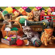 Puzzle SunsOut Gatos en la Costura de 1000 Piezas