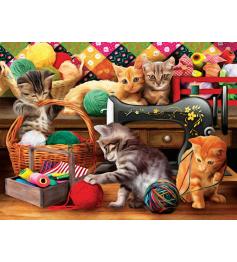 Puzzle SunsOut Gatos en la Costura de 1000 Piezas