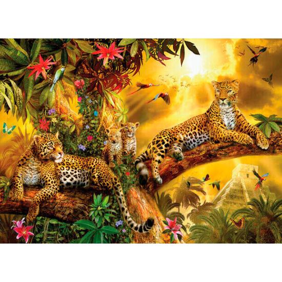 Puzzle SunsOut Jaguares en la Jungla XXL de 500 Piezas