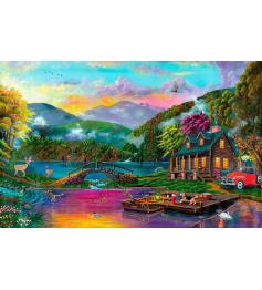 Puzzle SunsOut Lago Paraíso de 1000 XXL Piezas