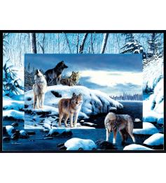 Puzzle SunsOut Lobos de Hielo de 1000 Piezas