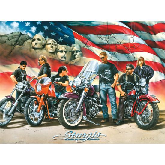 Puzzle SunsOut Motos en Sturgy de 1000 Piezas