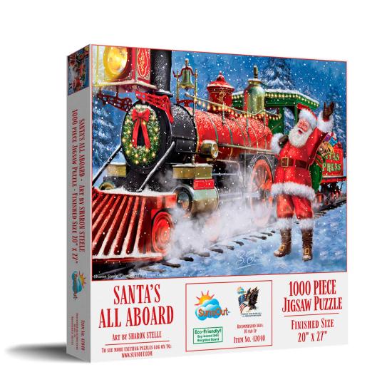 Puzzle SunsOut Papá Noel Todos a Bordo de 1000 Piezas Puzzle SunsOut Papá Noel Todos a Bordo de 1000 Piezas