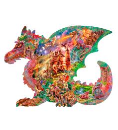 Puzzle SunsOut Silueta Castillo del Dragón de 1000 XXL Pzs