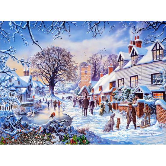 Puzzle SunsOut Un Pueblo en Invierno de 1000 Piezas Puzzle SunsOut Un Pueblo en Invierno de 1000 Piezas