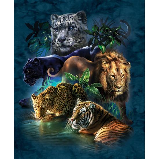 Puzzle SunsOut Valor de Grandes Felinos de 1000 Piezas