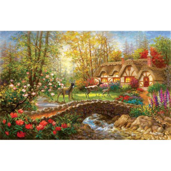 Puzzle SunsOut Visita en la Cabaña de 1000 Piezas Puzzle SunsOut Visita en la Cabaña de 1000 Piezas