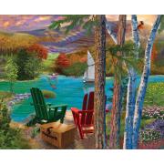 Puzzle SunsOut Vista del Lago de 1000 Piezas