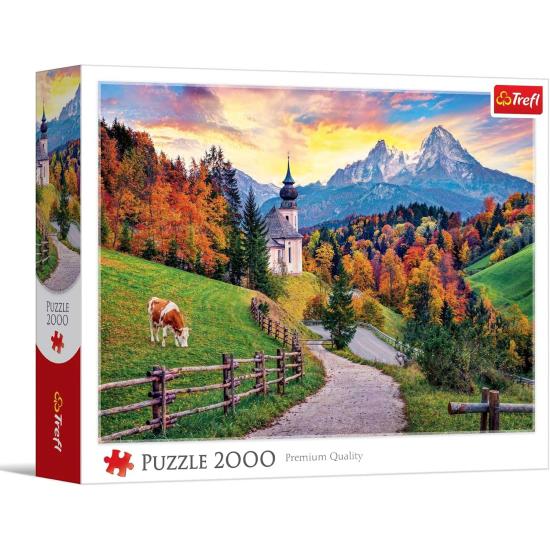 Puzzle Trefl Alpes Bávaros en Otoño de 2000 Piezas