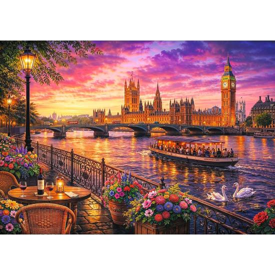 Puzzle Trefl Atardecer En El Támesis de 1000 Piezas