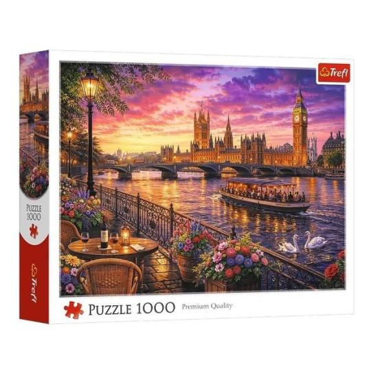 Puzzle Trefl Atardecer En El Támesis de 1000 Piezas