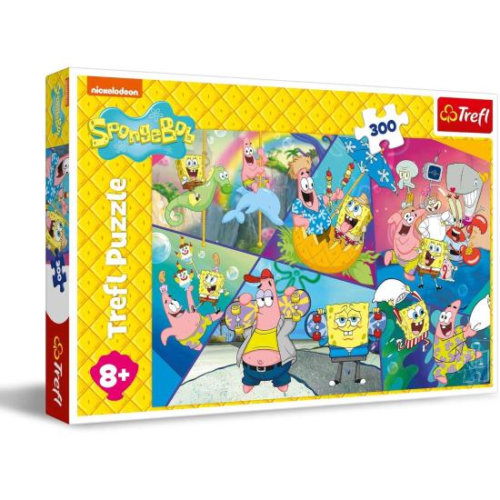 Puzzle Trefl Bob Esponja en Fondo de Bikini XXL de 300 Piezas