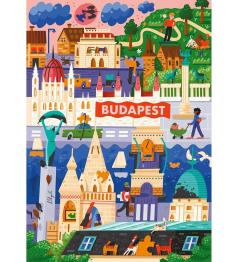 Puzzle Trefl Budapest, Hungría de 1000 Piezas