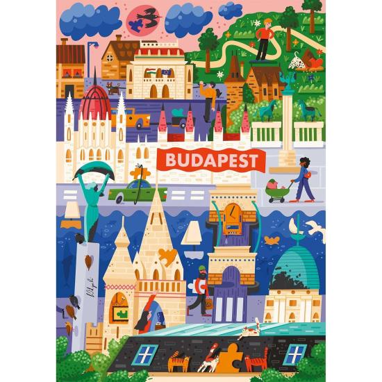 Puzzle Trefl Budapest, Hungría de 1000 Piezas