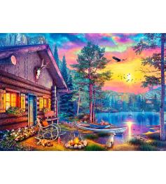 Puzzle Trefl Cabaña Al Atardecer de 500 Piezas