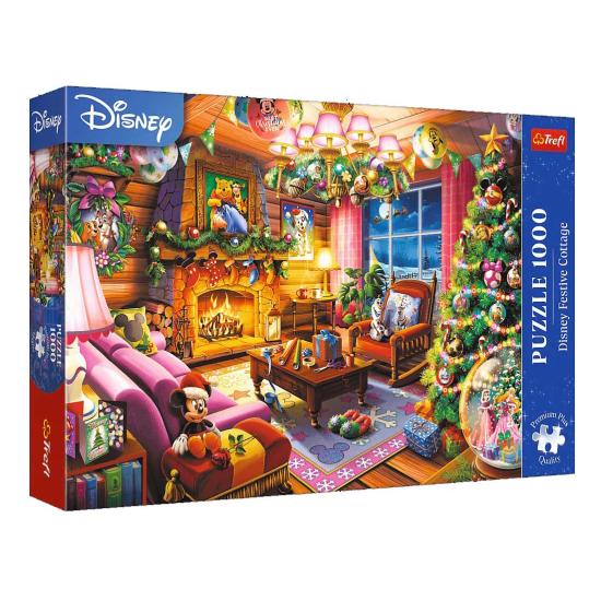 Puzzle Trefl Cabaña Navideña De Disney de 1000 Piezas