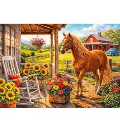 Puzzle Trefl Caballo En La Granja de 1000 Piezas