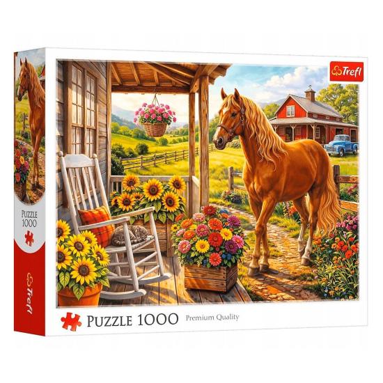 Puzzle Trefl Caballo En La Granja de 1000 Piezas