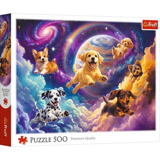 Puzzle Trefl Cachorros Espaciales de 500 Piezas
