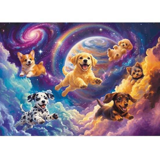 Puzzle Trefl Cachorros Espaciales de 500 Piezas