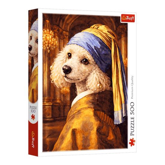 Puzzle Trefl Caniche Con Una Perla de 500 Piezas