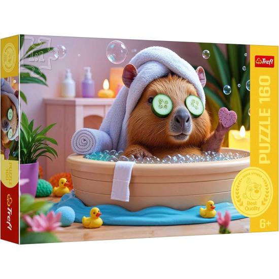 Puzzle Trefl Capibara en SPA XXL de 160 Piezas