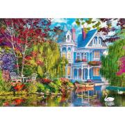 Puzzle Trefl Casa junto al Lago de 2000 Piezas