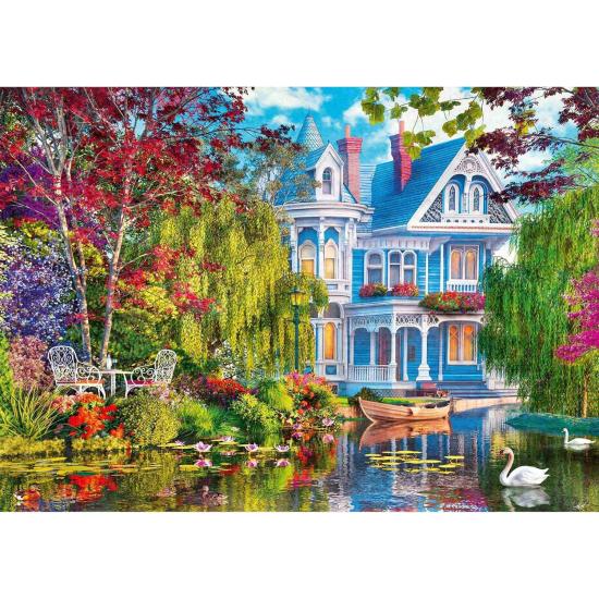 Puzzle Trefl Casa junto al Lago de 2000 Piezas