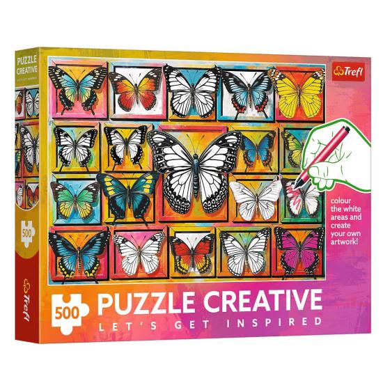 Puzzle Trefl Creative Colección De Mariposas de 500 Piezas