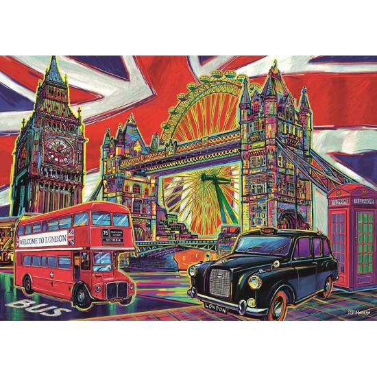 Puzzle Trefl Colores de Londres de 1000 Piezas