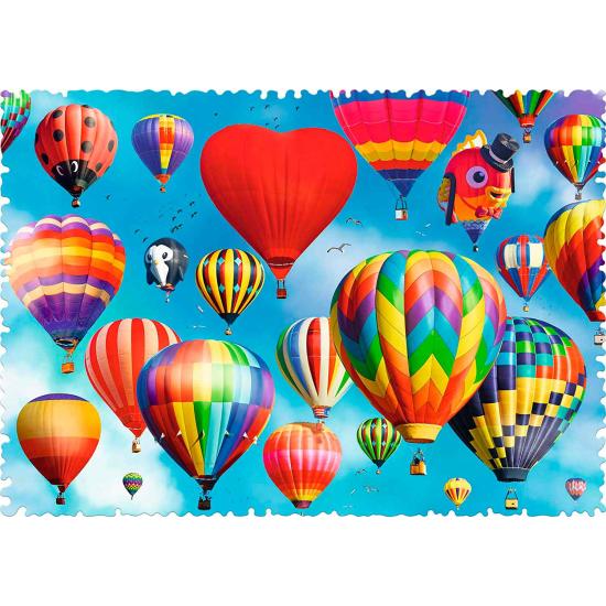 Puzzle Trefl Crazy Shapes Globos Coloridos de 600 Pzs