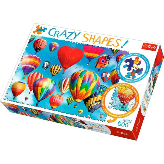 Puzzle Trefl Crazy Shapes Globos Coloridos de 600 Pzs
