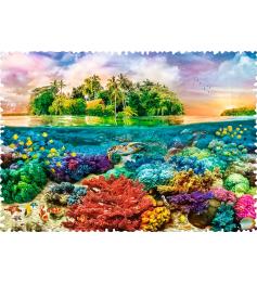 Puzzle Trefl Crazy Shapes Isla Tropical de 600 Pzs